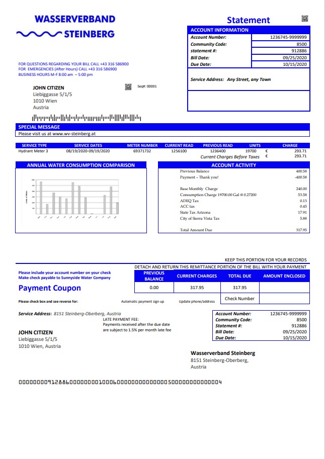  Minol USA business utility bill 